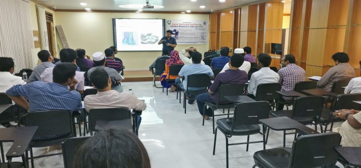 A workshop on “Digital Fabrication Facilities for Advance Research” was successfully held at FABLAB KUET on 14th of May, 2018